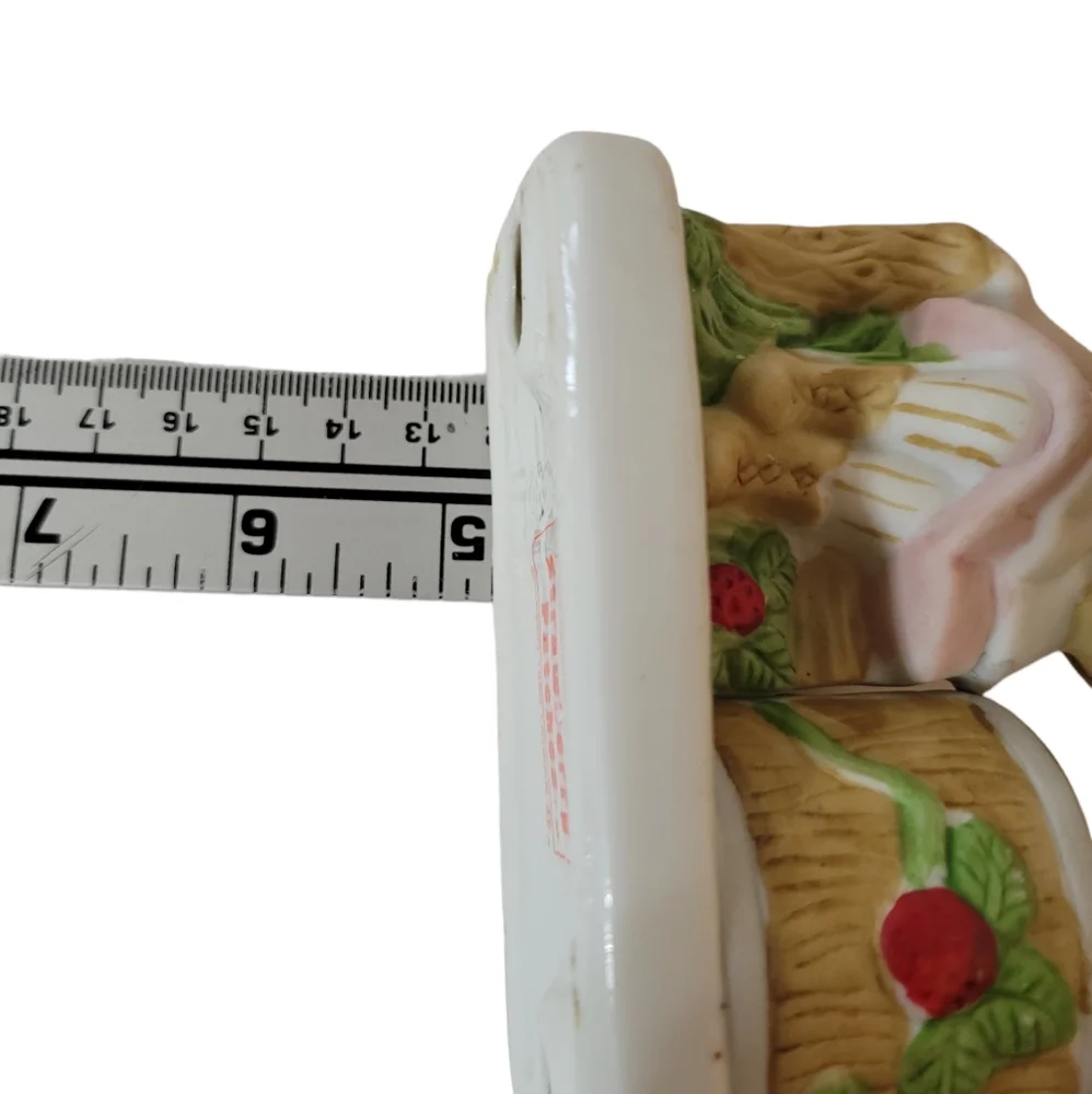 Vintage Jasco Strawberry Patch Girl Votive Holder